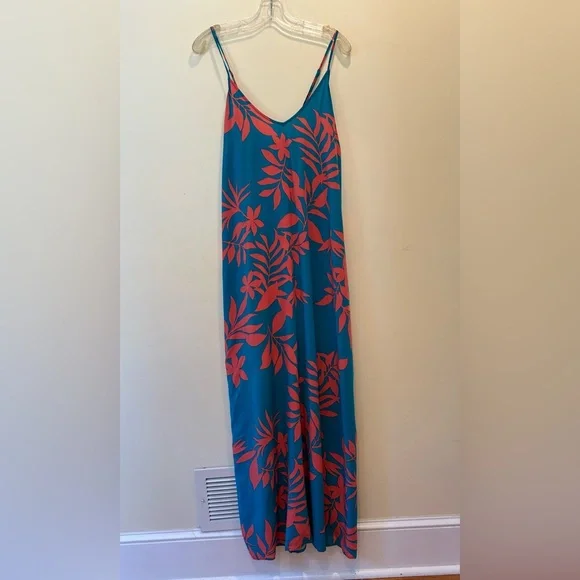OLD NAVY SZ XL CROSS STRAPS V-NECK MAXY DRESS - Picture 2 of 7